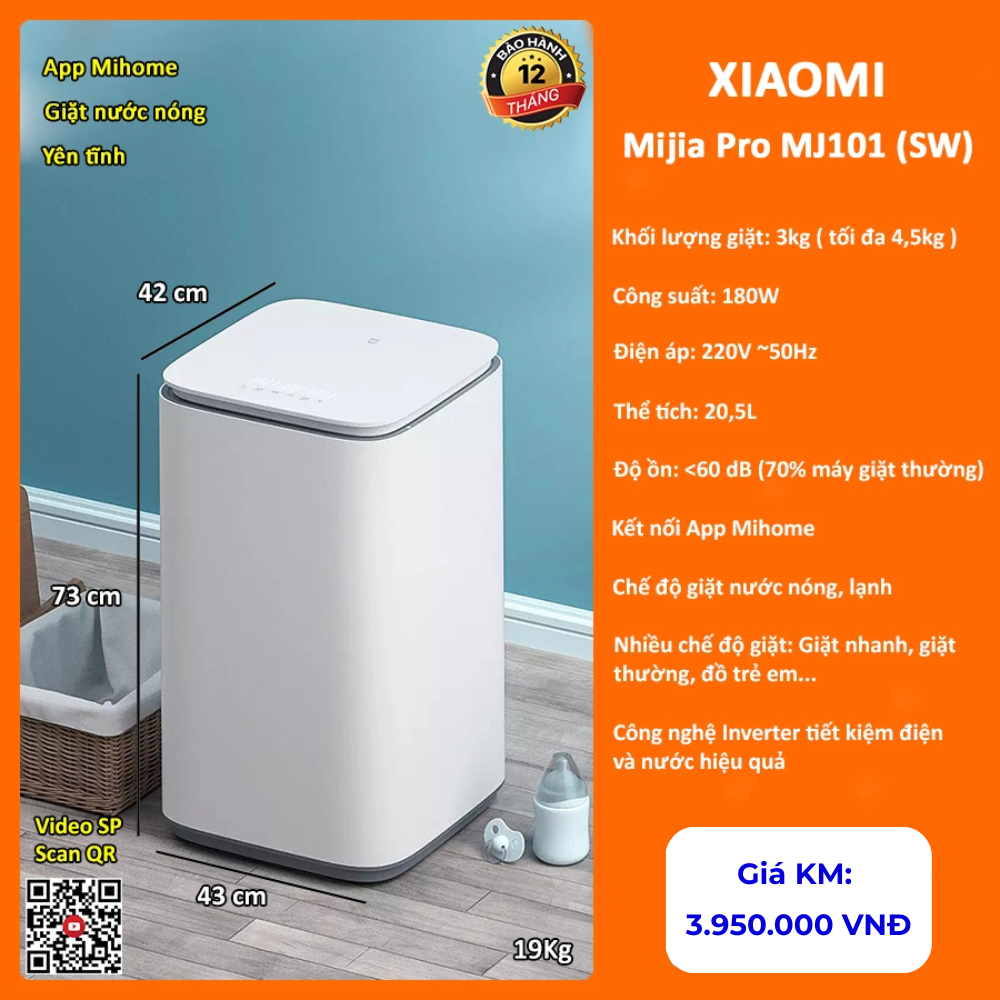Máy giặt Mini Xiaomi Mijia XQB30MJ101W