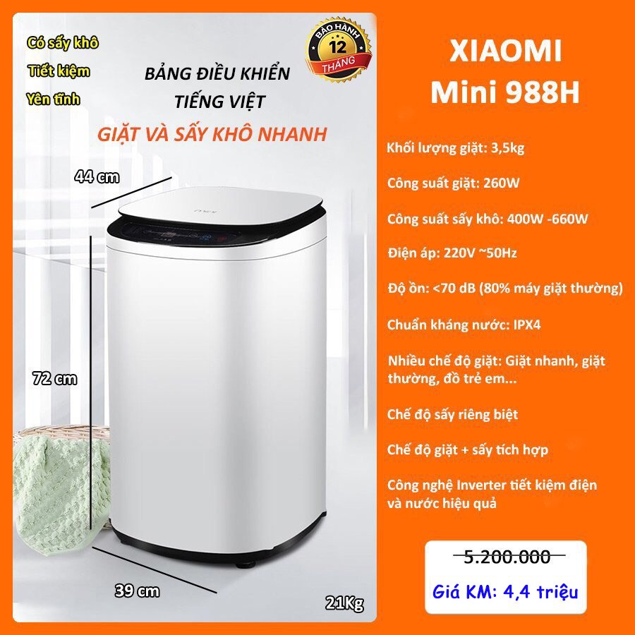 Máy giặt Xiaomi Mini 988H